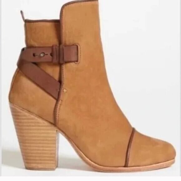 rag & bone Shoes - Rag & Bone Kinsey Brown Suede Heeled boots - Size 7